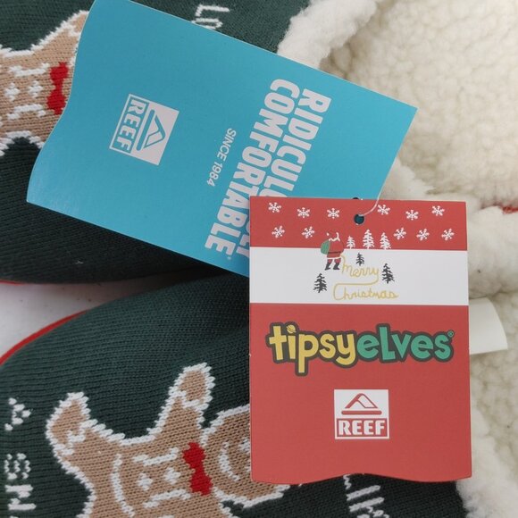 REEF X Tipsy Elves Sleeper Ugly Sweater Design Look Like A Snack Women's Size 11 - Picture 10 of 11